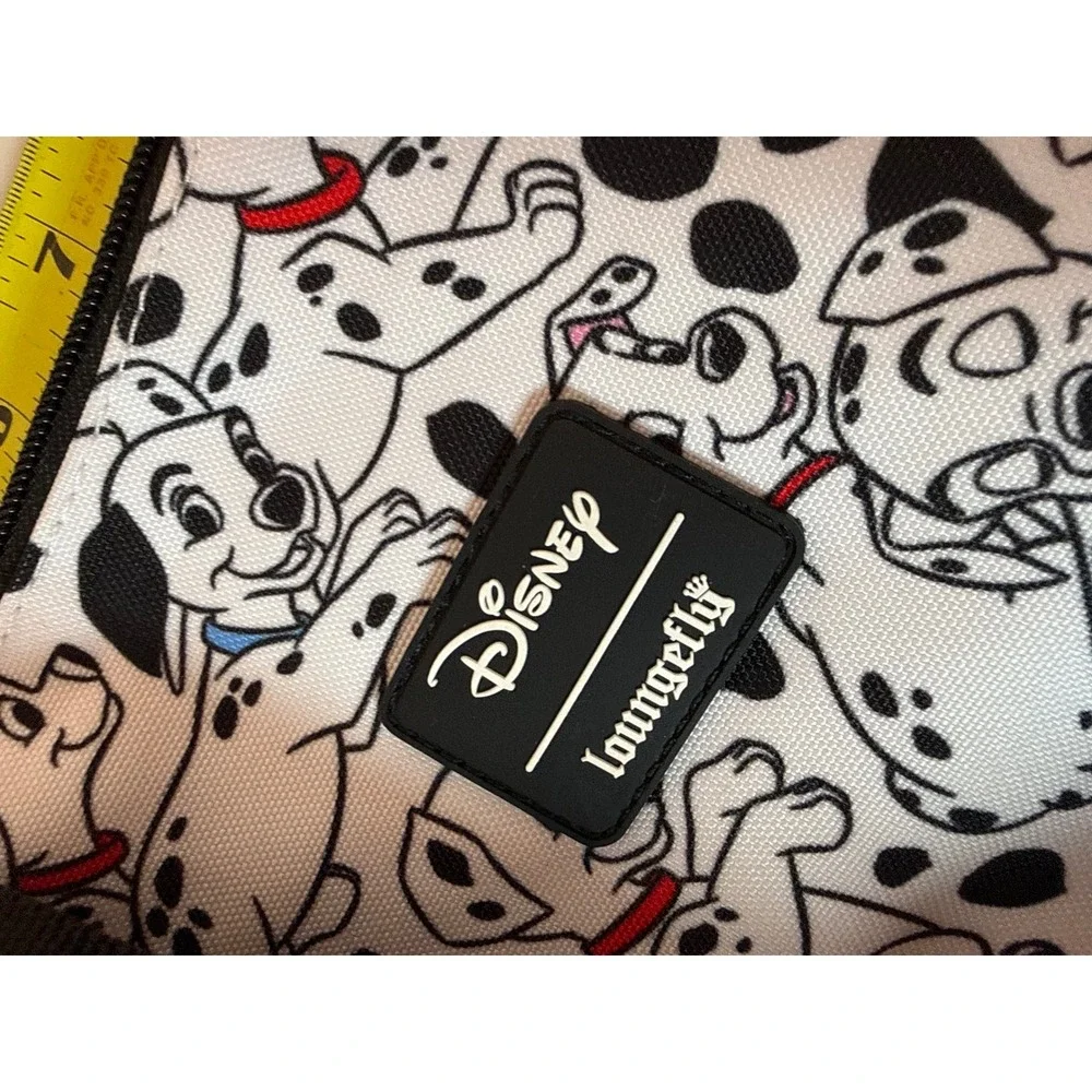 Loungefly Disney 101 Dalmatians Crossbody Bag Womens Small White Spotted Canvas